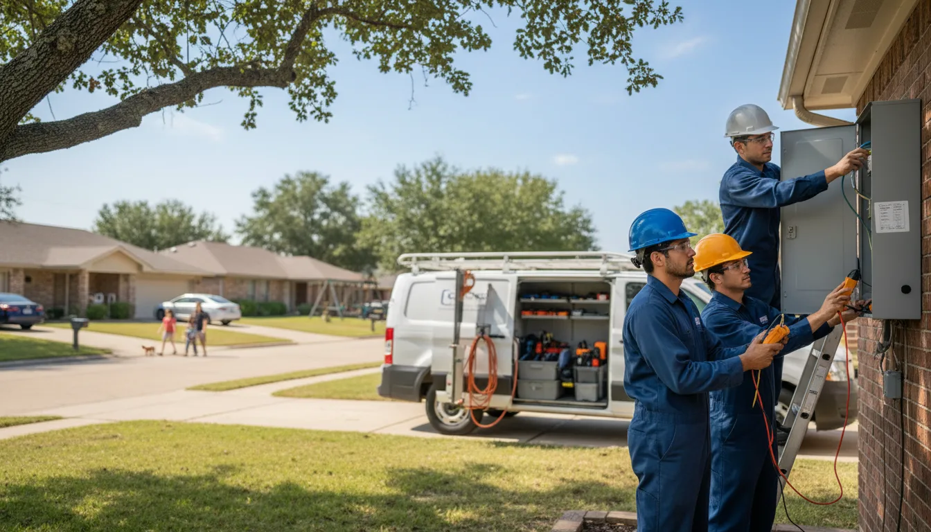 Certified electrician providing emergency electrical services in Louisiana, MO